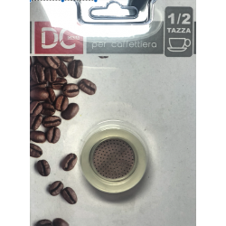 Set di 3 Guarnizioni e 1 Portafiltro a 1/2 Tazza Moka Bialetti