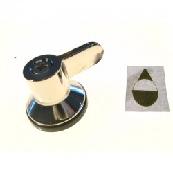 Manopola cromo smeg perno...