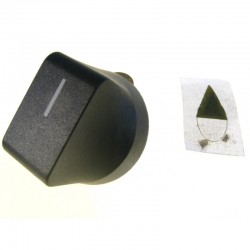 Manopola nera adattabile...